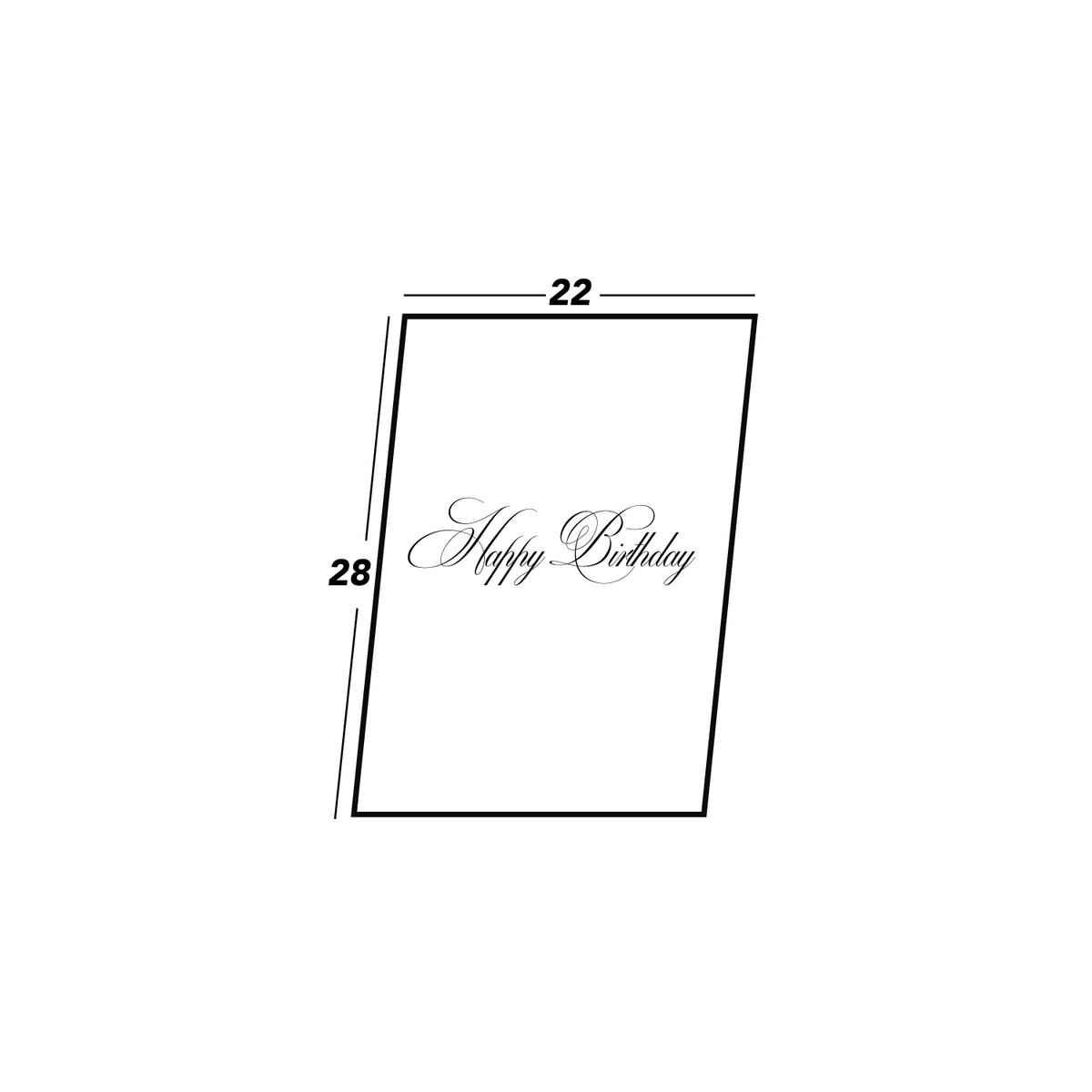 OVERSIZE BIRTHDAY CARD